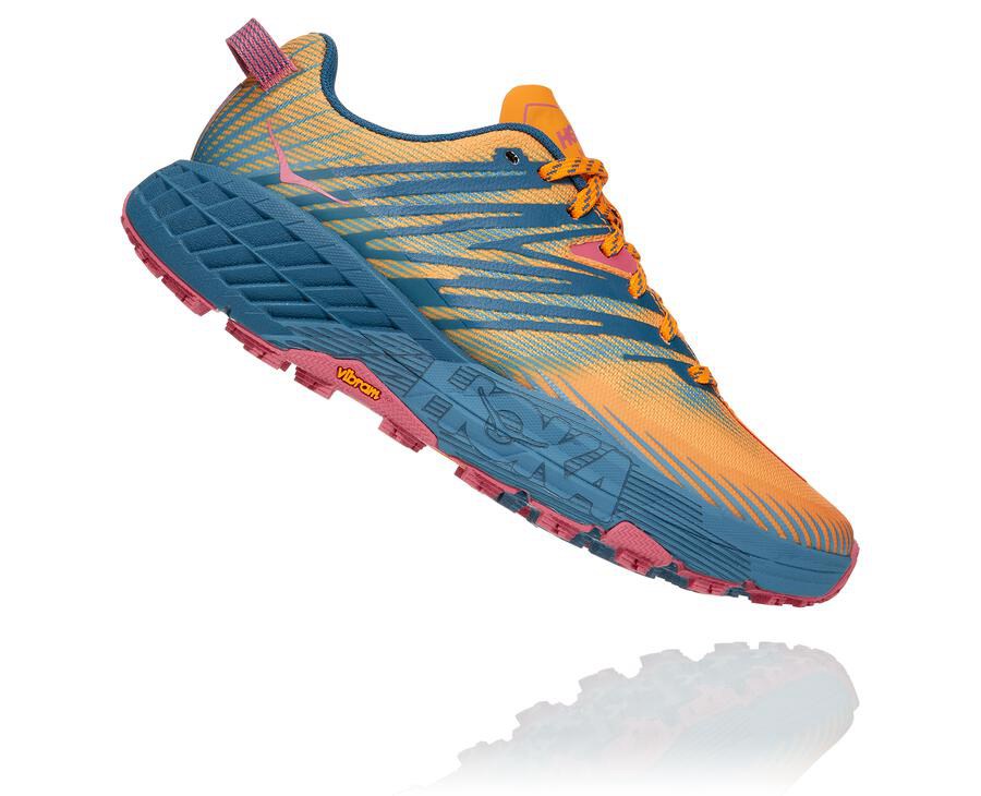 Hoka One One Speedgoat 4 Trailskor Dam - Blå - SWTAL-6973